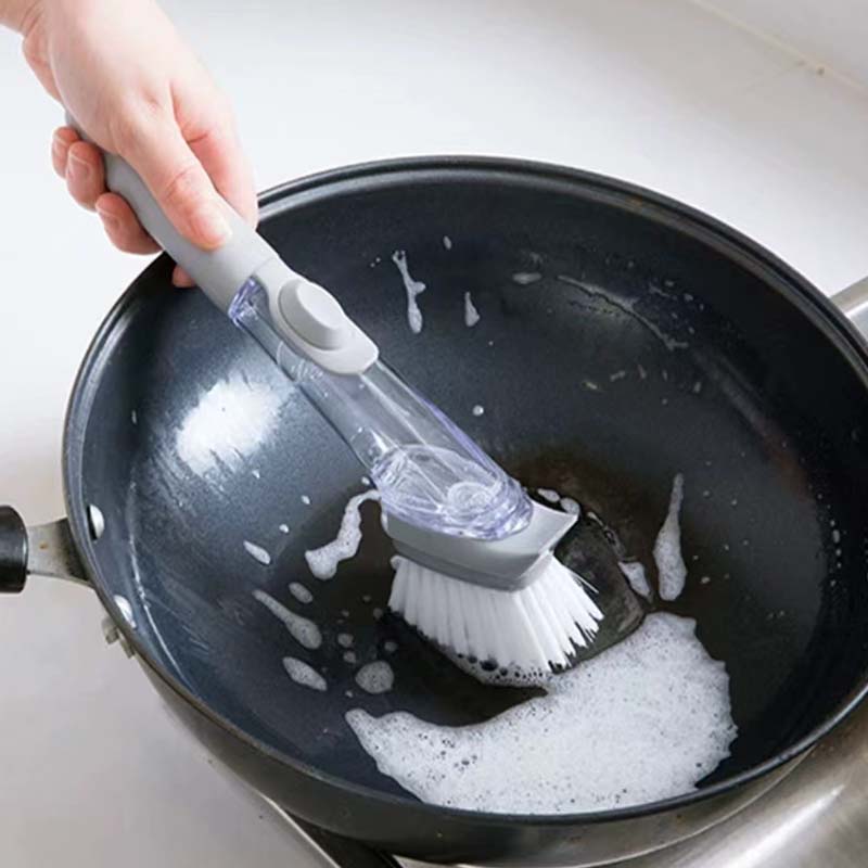 Add liquid pot brush